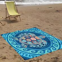 1 pieza Esterilla de playa con estampado de tortuga, esterilla de playa extra grande, ligera y duradera. Perfecta para viajes, camping y picnics. Tamaño extra grande para adultos. Perfecta para la playa y aventuras al aire libre - estilo7 - Ver 5