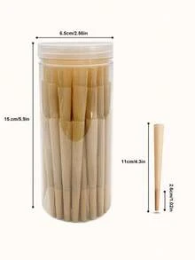 200/100/50/30片 4.3英吋/110mm 大尺寸預捲棕色濾嘴捲紙 | 慢燃捲紙，適合母親節、聖誕節假期禮物 - 彩色 - 查看 4