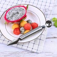 Sendok Buah Stainless Steel yang Dapat Digunakan Kembali - Sempurna untuk Mengukir, Mengupas, dan Mengambil Buah dan Sayuran - Perlengkapan Dapur dan Alat Dapur - View 7