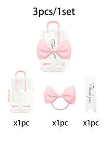 36/18/3pcs Transparent Mini Suitcase-Style Gift Boxes With Pink Bows And "Thank You" Tags, Suitable For Wedding Guest Favors, Table Decor, Centerpieces, Wedding Party Packaging, Afternoon Tea Party Gifts And Holiday Event Packaging - Multicolor - View 12
