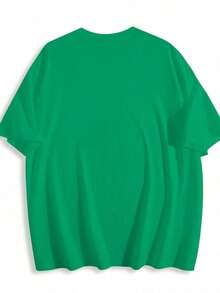 100% Cotton Unisex Tee, Star & Ladybug Print, Vintage Style, Premium Fabric, Summer Graphic Top, Ideal For Daily Wear & Holiday Gifts - Green 2 - 查看 2