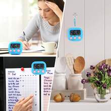 1pc Multifunction Electronic Timer, Magnetic Digital Timer, Large LCD Display, Countdown Timer With Sound/Mute Switch, Widely Used For Break Time, Cooking, Fitness, Meetings, Classrooms, Timer Gift, Apartment Essential, College Dorm Essential (New And Old Models Randomly Shipped) - Multicolor - View 6