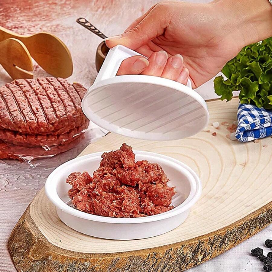 2-3件家用圓形漢堡肉餅壓模具,自製牛肉餅模具,適合廚房燒烤與烘焙使用 - 查看 1