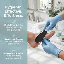 5pcs Double-Sided Foot File, Efficiently Remove Dead Skin And Calluses, Plastic Handle, Home Foot Care Tool - 5 Items - View 5