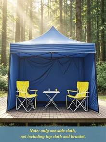 2x3m/6.6x10ft Windproof Sun Shade Canopy Tent, Includes 1pc Side Wall Cloth, Made Of Thickened Waterproof Oxford Fabric, UPF 50+ Sun Protection, Excludes Frame And Top Canopy Cloth, Camping Equipment - Multicolor - View 9
