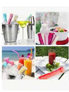 10/50/100pcs Fruit Pudding Molds, Summer Refrigerated/Frozen Disposable Popsicle Bags, DIY Homemade Ice Pop Molds, Ice Cream Popsicle Self-Sealing Bags, Suitable For Vegetables, Juice, Fruit Puree, Ice Cream, Fruit Popsicles, Sealab Storage Bags - Multicolor - View 5