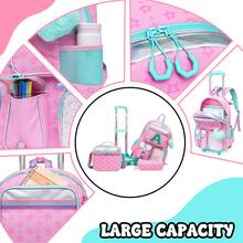 Backpack With Wheels For Girls Rolling Letter Backpack Cute Carry On Backpack Kids Luggage With Crossbody Bag And Pencil Case For Elementary Student - Children's Rolling Bags - View 5