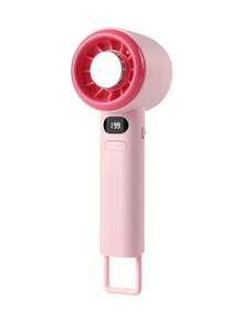 AOYI 1pc Rechargeable Lithium Battery Digital Display Portable Handheld Mini Fan With 199-Speed Adjustment And USB Charging Cable - Multicolor - View 15