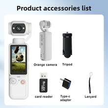 Portable Handheld Digital Sports Camera, 1 Million Pixel Resolution, 16x Digital Zoom, 4K Video Recording, 180° Rotating Lens, Built-In Flash, Supports Night Shooting, Auto Focus, Landscape/Portrait Mode, Supports 32GB Memory Card, 2000mAh Battery - Ideal Gift For Halloween And Christmas, Valentine's Day Gift, Essential For Outdoor Travel. - View 15