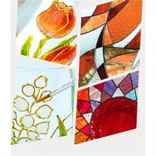 14pcs/Set 3D Outline Glass Paint 10ml Handmade DIY Outlining Powder Painting Acrylic Paint - Multicolor - View 4