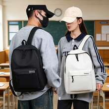 1pc Breathable Lightweight Backpack, Unisex Couple Style, For School, Office, Casual Travel, Large Capacity Bookbag, Campus Bag School Supplies - Men's and Women's Backpacks - View 8