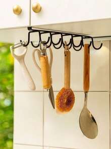 4Pcs Hat Storage Rack With 6 Hooks, Belt Rack, Wardrobe Accessories Organizer, Cabinet Clothes Hanging Rack, Minimalist No-Drill Design For Bedroom Closet Wardrobe Organization Solution - Multicolor - View 4