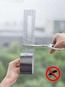 [Window Screen Repair Tape] 1 Roll, Window Screen Repair Tape, Suitable For Window Or Door Screen Repair Kit, Strong Adhesive Screen Patch Tape Mesh Repair. - Repair Subsidy - View 6