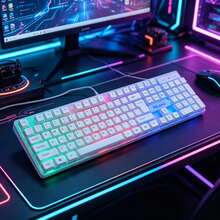 1pcs Multi-Color RGB Wired USB Mouse, Keyboard And Mouse, Keyboard, PC Gaming, Office Desk Accessories For Desktop Laptop - View 3