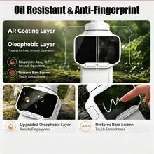 2組適用於Insta360 Luna Ultra，包含2個鏡頭保護貼和2個螢幕保護貼，採用9H硬度超清鋼化玻璃製成，具備防刮、無氣泡、超薄、防指紋、防油及防摔特性 - 查看 3