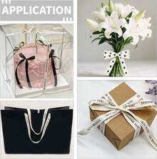 Cinta de espiga de algodón de 5/8 pulgadas – Cinta de embalaje de regalo de 15 yardas para manualidades, correas naturales para costura, corbatas, embalaje, decoración de boda y, día de la - Mejor deseo - Ver 8