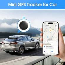 Magnetic GPS Tracker For Cars - Mini Locator 2 Pieces - Black - View 2