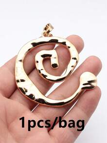 1pc 80x70mm Large Swirl Shaped Pendant Pendant For DIY Jewelry Making Necklace Keychain Phone Chain Bracelet Making Accessories Handmade Craft - Swirl-shaped Pendant - View 3