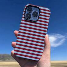[Ships From Germany/France/Spain/Italy]Phone Case - Christmas Black And Red Stripe Design, 2-In-1 Screen Protector Case, Sturdy Double-Layer Structure, Durable And Drop-Proof, Perfect New Year's Gift, Compatible With Apple 11-17 Pro/Max/Plus/Air And Galaxy S21-S26 Ultra – XM 13/14/15 Pro/Ultra, Drop-Proof, Wear-Resistant, Anti-Yellowing, Perfect Gift. - 1 Image - View 5