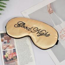 1PC Embroidered Silk Sleep Mask Silk Eye Mask Soft Blackout Blindfold With Adjustable Strap Sleeping Eye Cover Mask For Travel - A - View 19