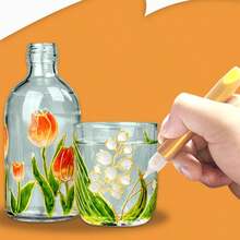 14pcs/Set 3D Outline Glass Paint 10ml Handmade DIY Outlining Powder Painting Acrylic Paint - Multicolor - View 2
