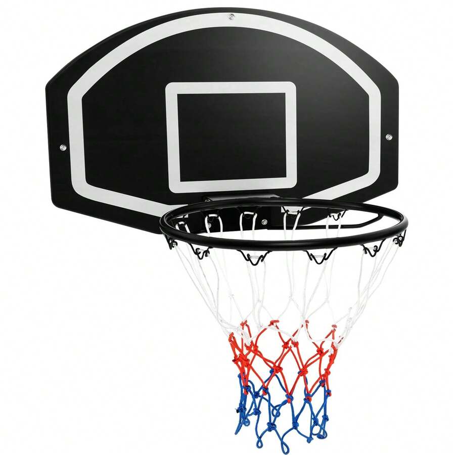 Wall Mount Basketball Hoop, 28.5¡¯¡¯ X 18¡¯¡¯ Large Backboard With 17¡¯¡¯ Rim, Shatter-Proof Backboard - Default Title - View 1