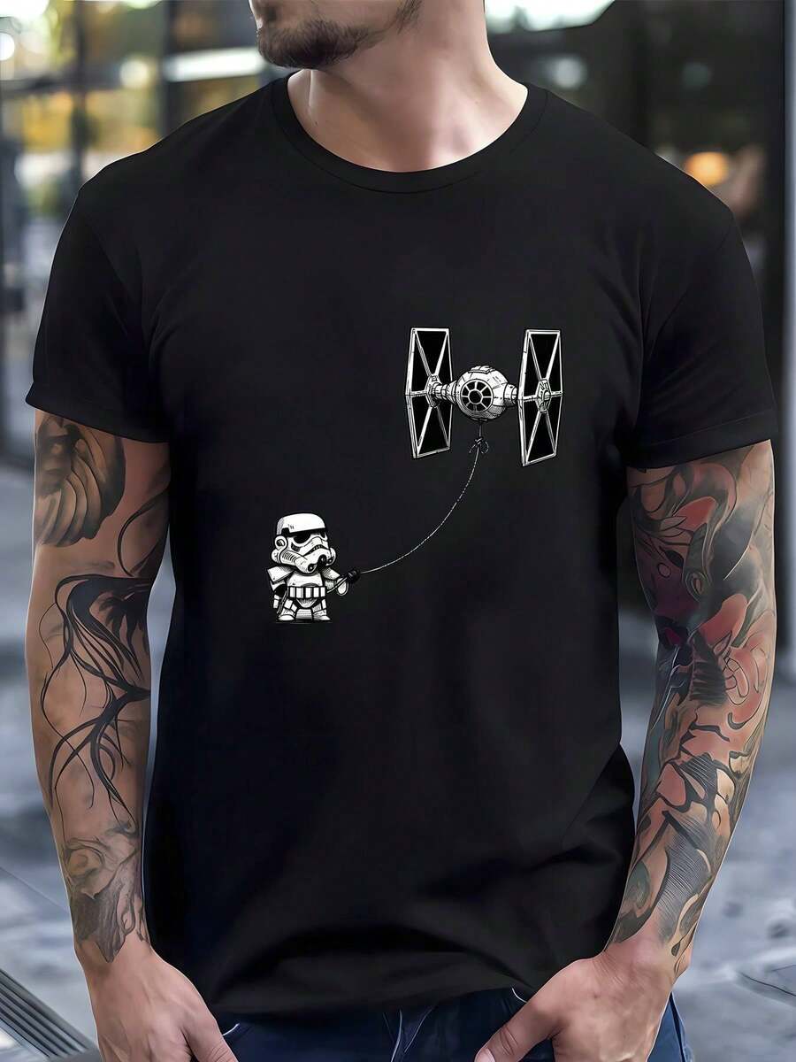 Men T-Shirts - Black - View 1