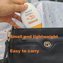 SPF50 PA+++ 美白防晒保湿不油腻面部防晒乳液，防止皮肤变黑和晒伤，防晒霜 - 黃白色 - 查看 4