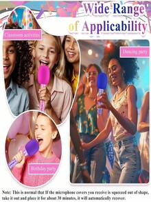 1/2Pcs Microphone Candy Tubes, 7.3 In Rock And Roll Party Favors, Disco Singer Theme Decoration, Colorful Plastic Candy Boxes For Snacks, Classroom Parties (Particle-Free) - Multicolor - View 4
