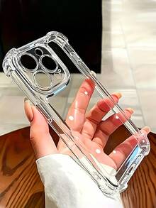手機殼 5 入組防震 TPU 透明手機殼，適用於 iPhone 17、16、15、14、13、12、11 Pro Max、17 Air、14 Plus、X、Xs Max、Xr、8 與 7 Plus 背蓋 - 無色 - 查看 2