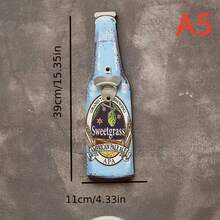 1 peça Abridor de Garrafas de Parede Vintage em Madeira - 15,35 pol/4,33 pol com Design Decorativo, Ferramenta Casual para Remoção de Tampas de Garrafas de Cerveja para Decoração de Casa, Bar e Restaurante, Decoração de Restaurante | Abridor de Garrafas de Parede | Design Funcional, Decoração Vintage - Adequado para Reuniões de Festa - Presente Perfeito para Amigos, Amantes e Família - Equipamento e Suprimentos de Serviço de Catering, Artigos de Mesa, Abridor de Garrafas Fixo, Artigos para Casa - Ver 8