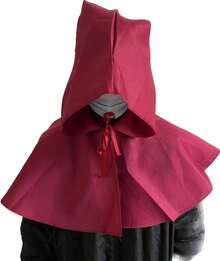 Capa de Grim Reaper para Halloween, Disfraz de Cosplay Medieval para Adultos, Capa con Capucha, Disponible en Stock, Traje de Cosplay - Azul - Ver 8