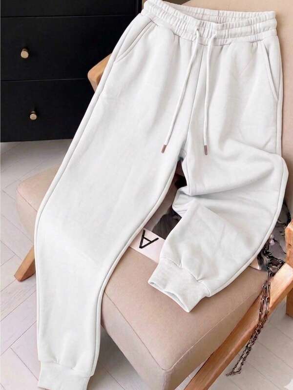 Pantalones deportivos pans pants dama mujer casuales casual pantalón wide leg pierna ancha estilo deportivo bolsas bolsillos funcionales tela cómoda suave cintura elástica ajuste holgado tir