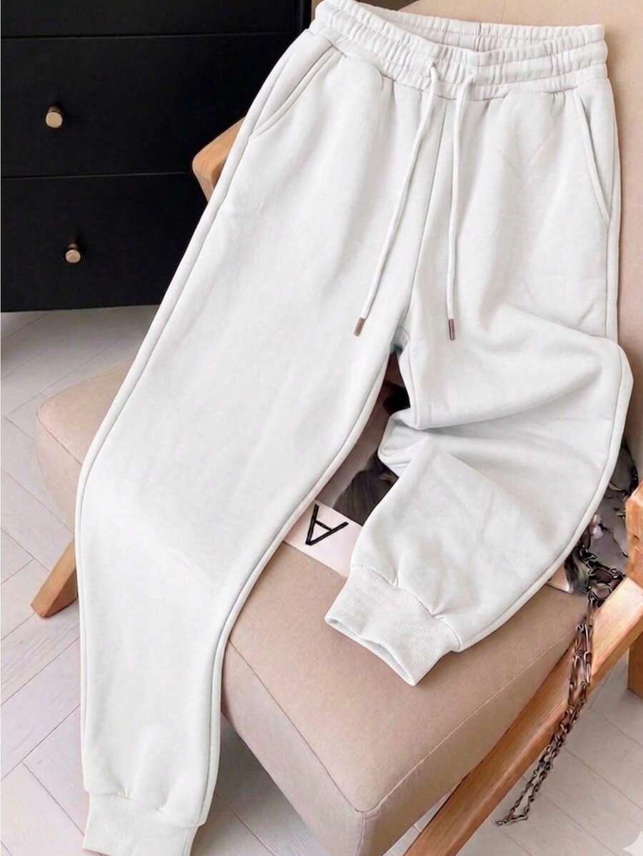 Women Sweatpants - White - View 1