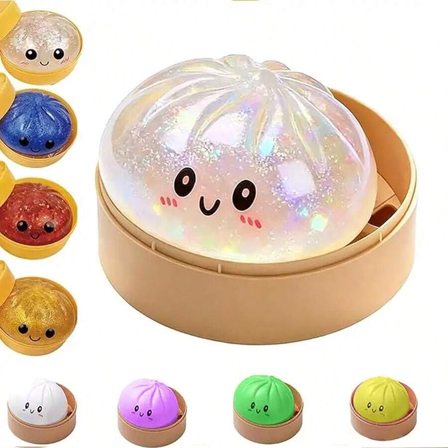 1 Set 1pc, Dumpling Squishy Blind Box, Glitter Dumpling Squishy, Slow ...