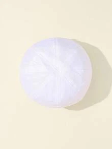 嬰兒純色南瓜帽，前向式帽子，適合戶外休閒穿著 - 彩色 - 查看 2