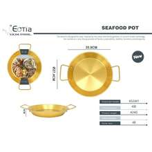 Flat Bottom Frying Pan, Available In Gold And Silver 2 Colors, Dual Handle European Style, Stainless Steel Pasta Plate, Steak Plate, Seafood Pot, Korean Hot Pot, Home Cooking, High Temperature Resistant Pot, Baking Tray - View 22