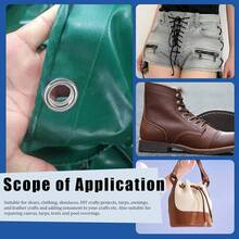 50pcs Metal Eyelet Set For Dress, Includes Washers, Leather Repair, Eyelets - Multicolor - View 7