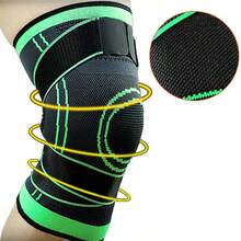 1pc High Elasticity Compression Knee Support, Breathable Anti-Slip Knee Pad, Unisex, Essential For Sports, Joint Support Knee Sleeve, Suitable For Gym, Weightlifting, Hiking, Climbing, Outdoor Sports, Home Daily Use And Travel - Black - View 10