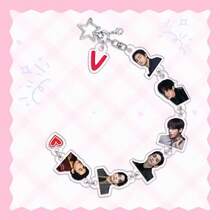 JK, J-HOPE, JIMIN, V, JIN, RM <ARIRANG> 壓克力鑰匙圈，背包配件，書包掛勾，黑色系列，演唱會與見面會必備粉絲周邊，每位成員鑰匙圈，ARMY 專屬 - 彩色 - 查看 5