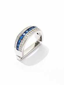 1PC Men's Inlaid Blue Zirconia Tie Clip, Double Row Crystal Rhinestone Necktie Bar Pin, Tie Clasp For Suit Business Wedding Formal Occasions - Multicolor - View 4