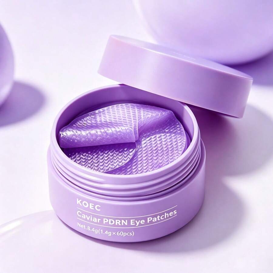 KOEC Caviar PDRN Eye Patches, Nourishing Under Eye Patches For Dark Circles, Depuffing Eye Mask For Puffy & Tired Eyes, All Skin Types - Caviar PDRN - View 1