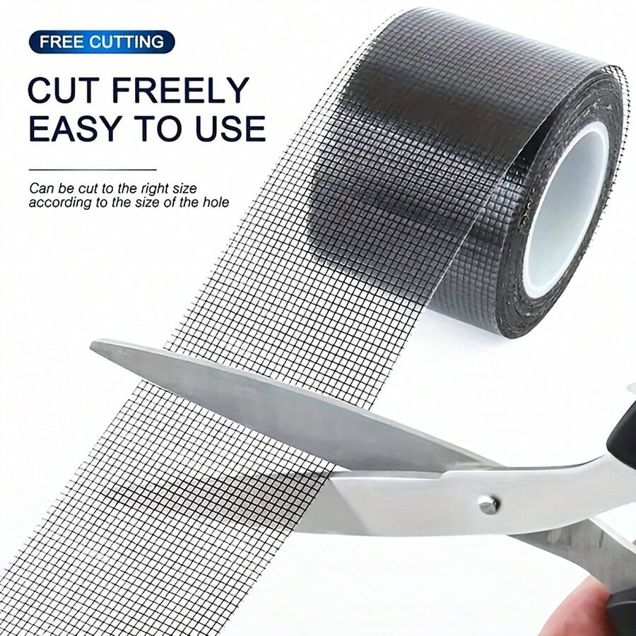 [Fix Broken Holes] 1pc Self-Adhesive Window Screen Mosquito Net, Repair Tape Window Screen Net, Paste Anti-Mosquito Door And Window Strong Tape, Home Supplies