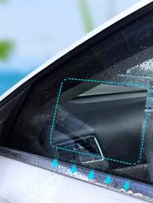 2 piezas Película impermeable para espejo retrovisor de coche - A - Ver 3