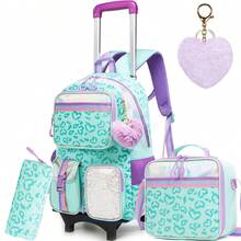 Girls' Rolling Backpack - Cute Carry-On Bag With Crossbody Bag And Pencil Case, Suitable For Elementary Students - 14+ Girls' Travel Luggage - Children's Rolling Bags - View 16