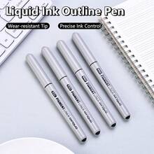 Set Pena Tinta Gambar Garis Halus 3/4 buah, Pena Sketsa Hitam, Ujung 0,2/0,3/0,4/0,5 mm, Cocok untuk Sketsa Detail, Album Foto, Jurnal, Garis Luar, Gambar Bunga Halus dan Karya Seni Gambar Tangan, Kembali ke Sekolah - lainnya - View 1