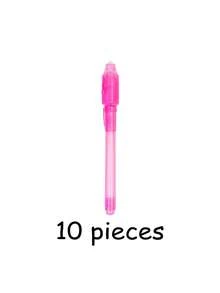 10/7/5 piezas Bolígrafo multifunción anti-falsificación con tinta invisible UV, bolígrafo detector de billetes de cabeza grande, bolígrafo fluorescente mágico, escritura secreta, bolígrafo para marcar notas, marcado invisible, gran regalo, regalo de cumpleaños festivo, regalo de vuelta a la escuela, regalo para familia amigos compañeros de clase colegas, regalo sorpresa para él/ella - Resaltador - Ver 28