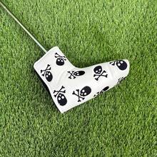 Dark Style Skull & Crossbones Embroidered Putter Headcover, Niche Design Golf Club Cover - White - View 5
