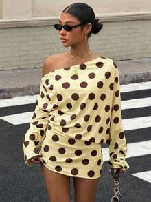 Women Plus Size Sports Dresses - Brown - View 1