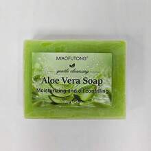 1 buah Sabun Buatan Tangan Minyak Esensial Lidah Buaya, Sabun Mandi & Wajah Pengontrol Minyak, Pembersih Mendalam, Cocok untuk Semua Jenis Kulit - lidah buaya - View 10
